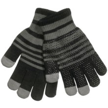 Grand Sierra Touchscreen Gloves (For Youth) in Black/Sage - Closeouts