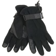 Grand Sierra Waterproof Fleece Gloves - Insulated (For Men) in Black - Closeouts