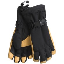 Grandoe Hybrid Gloves - Waterproof, Insulated (For Men) in Black/Palomino - Closeouts