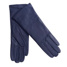 Grandoe Leather Gloves - Cashmere Lining (For Women) in New Navy - Closeouts