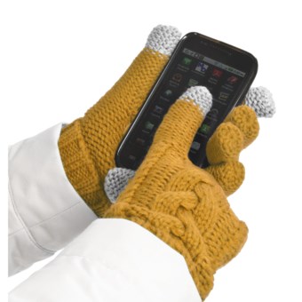Grandoe Leto Gloves - Touch-Screen Compatible (For Women) in Sun/Sun