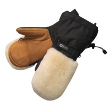 Grandoe Makalu Gore-Tex® Mittens - Waterproof, Insulated (For Men) in Black/Tan - Closeouts
