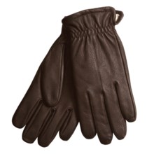Grandoe Pebbled Leather Captain Gloves - Lined (For Men) in Mocha Pebble - Closeouts