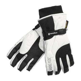 Grandoe Titan Gore-Tex® Gloves - Waterproof, Insulated (For Women) in Black/White
