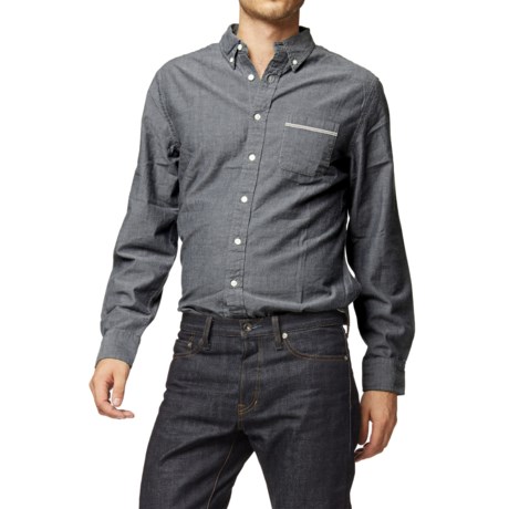 Grayers Selvedge Chambray Shirt Long Sleeve (For Men)