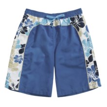 Grayson Hawaiian Floral Board Shorts (For Men) in Blue - Closeouts