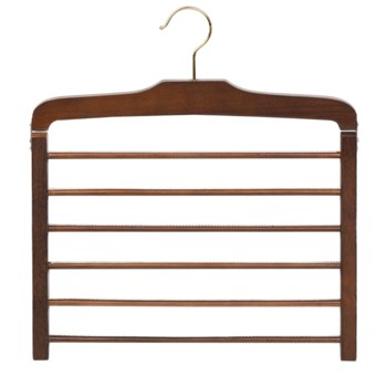 Great American Hanger Co. 6-Bar Trouser Hanger in Walnut