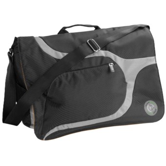 Greensmart Baringo Recycled Messenger Bag in Black