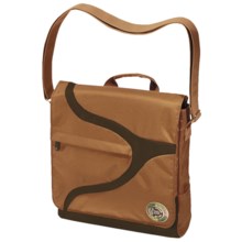Greensmart Narwhal Recycled Messenger Bag in Mocha - Closeouts