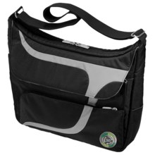 Greensmart Puku Recycled Messenger Bag in Black - Closeouts