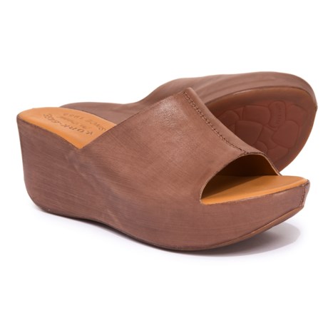 UPC 887110257728 product image for Greer Wedge Sandals - Leather (For Women) | upcitemdb.com