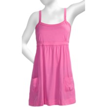 Greetings From Baby Doll Tank Top - Tunic Length (For Women) in Berry - Closeouts