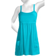 Greetings From Baby Doll Tank Top - Tunic Length (For Women) in Turquoise - Closeouts