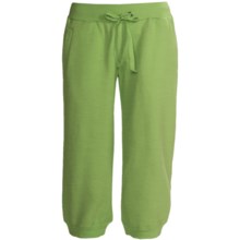 Greetings From Fleece Capris (For Women) in Green - Closeouts