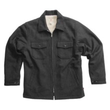 Grizzly Bison Coat - Wool (For Men) in Coal - Closeouts