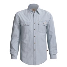 Grizzly Chambray Shirt - Long Sleeve (For Men) in Chambray - Closeouts