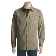 Grizzly Gart Safari Shirt - Poplin, Long Sleeve (For Men) in Moss - Closeouts