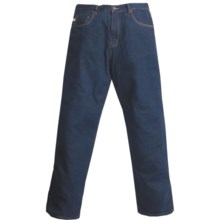 Grizzly Ike Flannel-Lined Jeans (For Men) in Indigo W/Blue/Brown Plaid - Closeouts