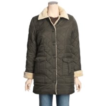 Grizzly Quilted Ripstop Coat - Sherpa Lining (For Women) in Pine - Closeouts