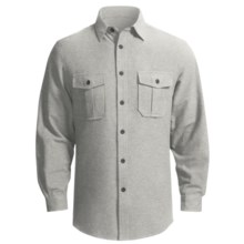 Grizzly Ranger Brushed Heathered Chamois Shirt - Long Sleeve (For Men) in Flint - Closeouts