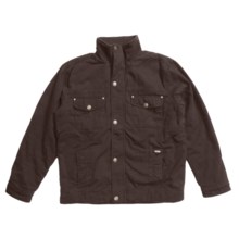 Grizzly Shane Waxed Baby Canvas Coat - Flannel Lining (For Men) in Java - Closeouts