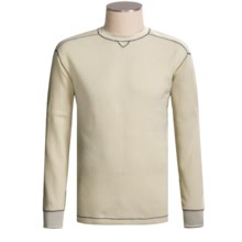 Grizzly Trapper Crew Shirt - Waffle Knit, Long Sleeve (For Men) in Oat - Closeouts