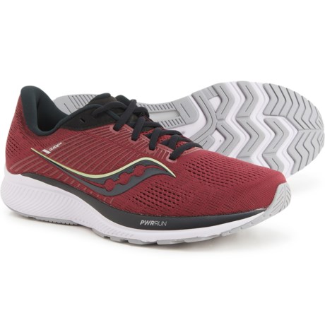 Saucony Guide 14 Running Shoes (For Men) - MULBERRY/LIME (11 )