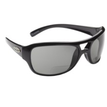 Guideline Pilot Fish Bifocal Sunglasses - Polarized in Shiny Black/Deepwater Grey - Closeouts