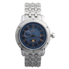 GV2 by Gevril First Generation Watch - Dual Time, Lacquered Jewelry Case (For Men) in Blue/Stainless Steel - Closeouts