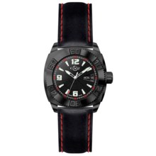 GV2 by Gevril Mecha Line 8704 Watch - Leather Strap (For Men) in Black/Black - Closeouts