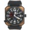 GV2 by Gevril XO Submarine PVD Watch - Rose Gold, Rubber Strap in Black/Rose Gold/Black