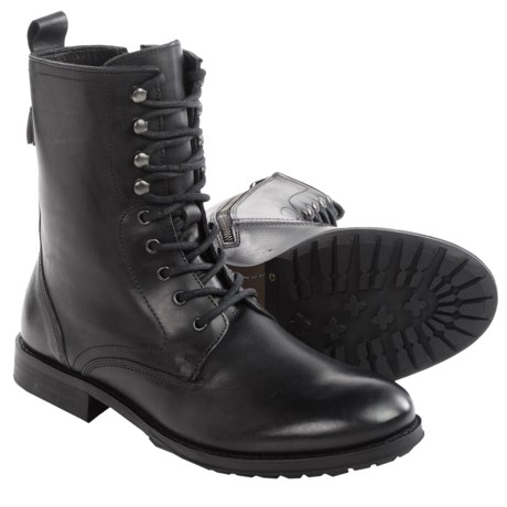 H by Hudson Foxton Military Leather Boots For Men