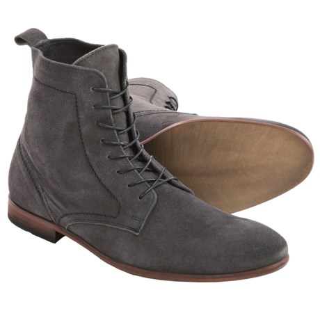 H by Hudson Songsmith Lace Up Boots Suede For Men