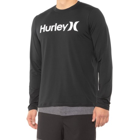Hurley H20-Dri Hybrid Shirt - UPF 50+, Long Sleeve (For Men) - BLACK (L )