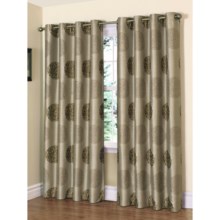 Habitat Caesar Curtains - 104x95”, Grommet-Top in Linen/Green - Closeouts