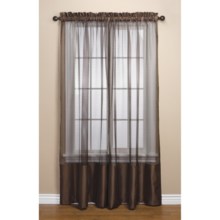 Habitat Carlton Curtains - 100x84", Pole-Top in Chocolate - Closeouts