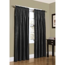 Habitat Metallic Taffeta Curtains - 84", Rod Pocket in Black - Closeouts