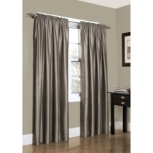 Habitat Metallic Taffeta Curtains - 84", Rod Pocket in Charcoal - Closeouts