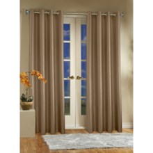 Habitat Milano Curtains - 108x84", Grommet-Top in Coffee - Closeouts