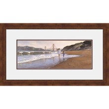 Hadley House Framed “Morning at Bakers Beach” Print by Steve Hanks - Limited Edition, 20x40” in See Photo - Closeouts