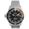 Haemmer Navy Diver Automatic Watch - Stainless Steel Bracelet in Black/Orange/Stainless Steel