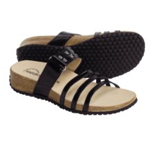 Haflinger Joy Sandals - Patent Leather (For Women) in Black - Closeouts