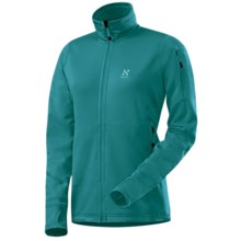 Haglofs Bungy Jacket - Polartec® Power Stretch® Pro (For Women) in Kolbri Blue - Closeouts
