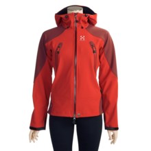 Haglofs Cuda Q Windstopper® Jacket - Soft Shell (For Women) in Deep Red/Mellow Red - Closeouts