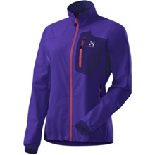 Haglofs Lizard Jacket - Soft Shell (For Women) in Meso Blue/Abyss Blue - Closeouts