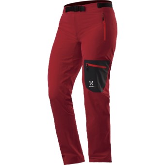 Haglofs Lizard Q Pants - Soft Shell (For Women) in Deep Red