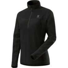 Haglofs Polartec® Classic Microfleece Pullover - Zip Neck, Long Sleeve (For Women) in Black - Closeouts
