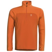 Haglofs Stem II Dry Skin Pullover Jacket - Zip Neck (For Men) in Sunset/Orange Rush - Closeouts