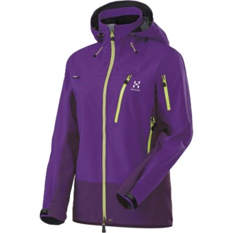 Haglofs Suta Hood Windstopper® Jacket - Soft Shell (For Women) in Dragon/Triffid