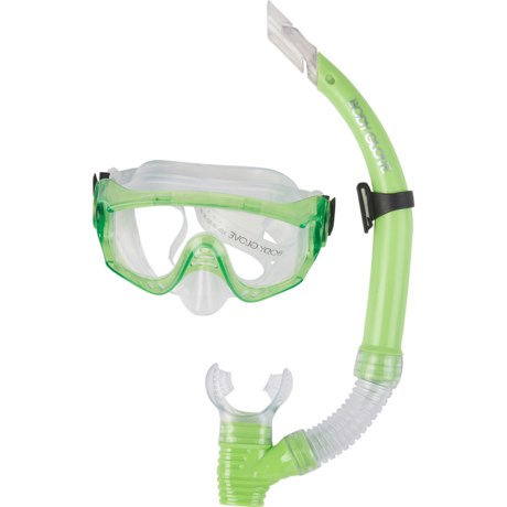 Body Glove Halo Snorkel and Swim Mask Set (For Men and Women) - LIME ( )